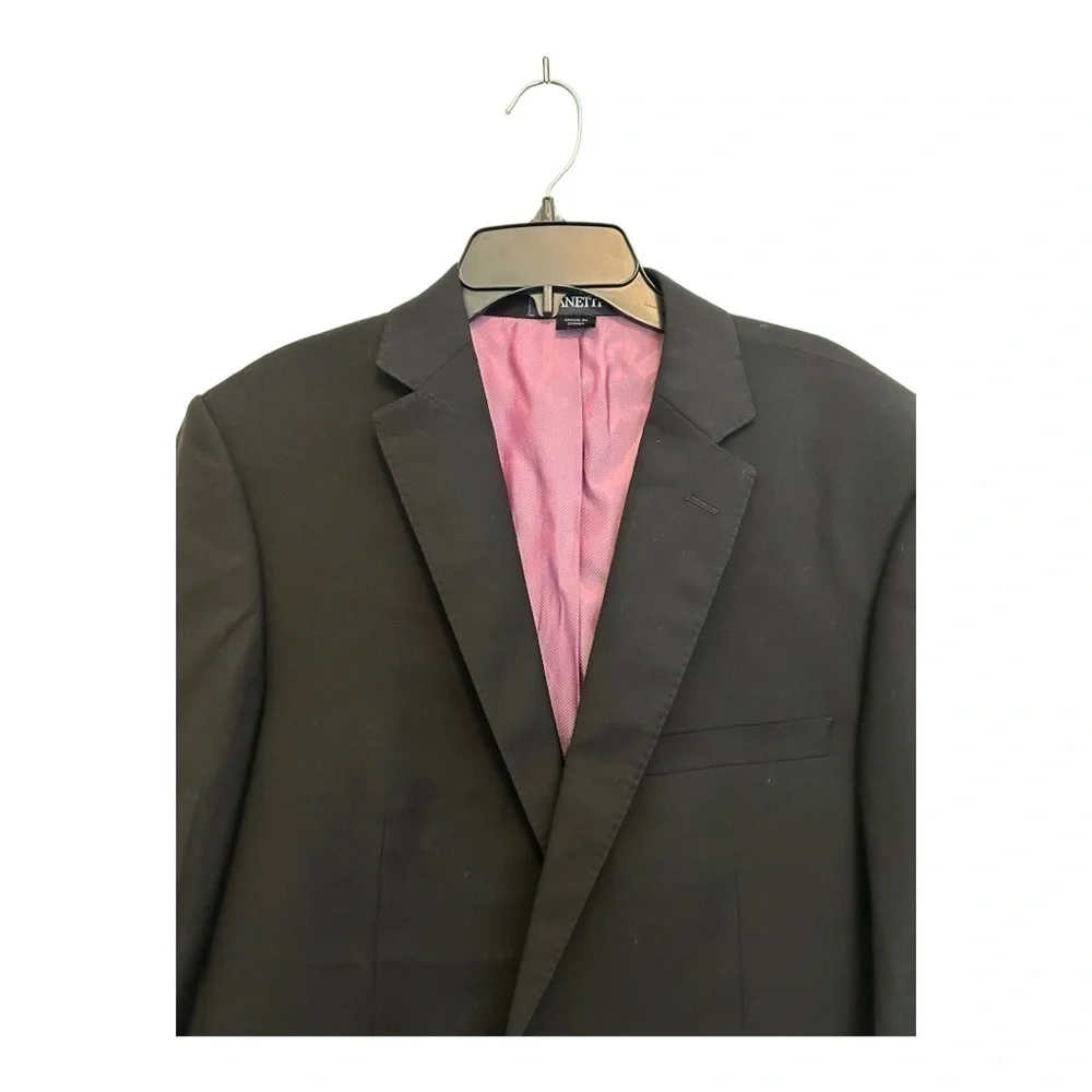 𝅺zanetti Porto suit wool blazer in black